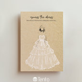 Invitation Devinez La Robe - Fête des mariées Jeu