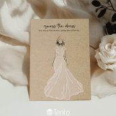 Invitation Devinez La Robe - Fête des mariées Jeu
