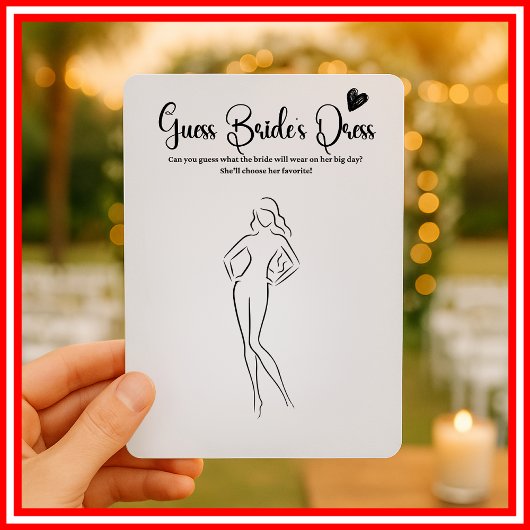 Invitation Devinez La Robe Jeu De Baby Shower Mariage Moderne