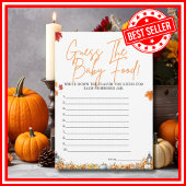 Invitation DEVINEZ LE Baby shower ALIMENTAIRE BÉBÉ JEU Citrou