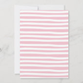 Invitation Devinez Le Baby shower De Prix Jeu Rose Blanc (Dos)