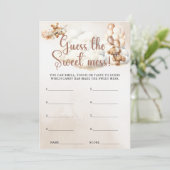 Invitation DEVINEZ LE DÉSORDRE SUCRÉ Jeu pour Baby Shower Our (Debout devant)