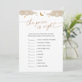 Invitation Devinez le jeu de Baby shower Prix Twinkle Star (Debout devant)