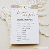 Invitation Devinez le jeu de Baby shower Prix Twinkle Star