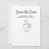 Invitation Devinez le jeu de la Fête des mariées vestimentair (Devant)