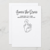 Invitation Devinez le jeu de la Fête des mariées vestimentair (Devant / Derrière)