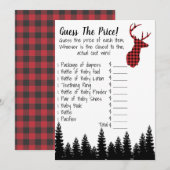 Invitation Devinez Le Jeu Du Baby shower Des Prix (Devant / Derrière)