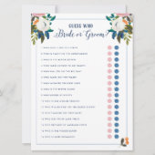 Invitation Devinez qui a épousé ou Fête des mariées jeu (Devant)