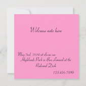 Invitation Devinez qui est, Turning One? (Dos)