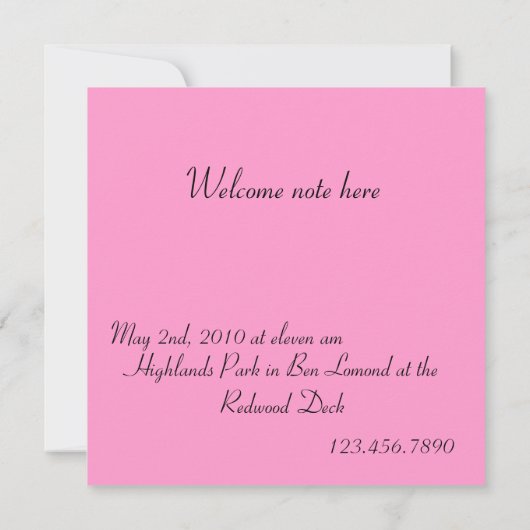 Invitation Devinez qui est, Turning One? (Dos)