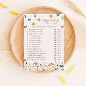 Invitation Devinez Qui L'A Dit Boho Butterfly Fête des mariée