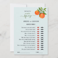 Devinez qui 'Main Squeeze' jeu de Fête des mariées