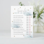 Invitation Devinez qui marié ou Fête des mariées bleue Jeu (Debout devant)