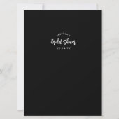 Invitation Devinez qui marié ou groom Gold Black Showame (Dos)