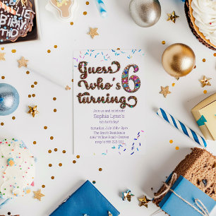 Invitation Devinez qui tourne 6 cookies