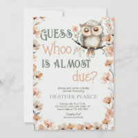 Devinez Whoo Woodland Owl Baby shower