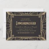 Invitation devise 1920 de DEM d'unter Einweihungsparty (Devant)
