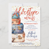 Invitation Devise de la partie de retraite - Aventure (Devant)