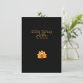 Invitation Dévoilement de l'annonce de grossesse pour Thanksg (Debout devant)