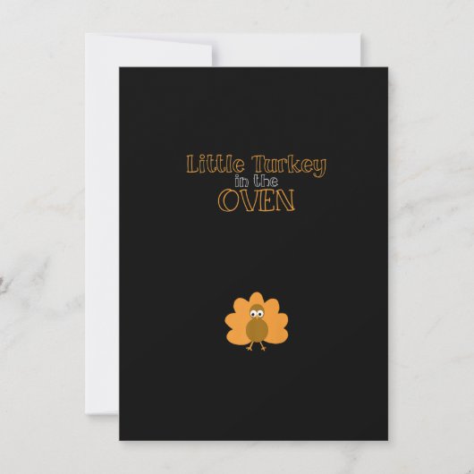 Invitation Dévoilement de l'annonce de grossesse pour Thanksg (Devant)