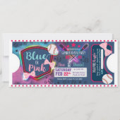 Invitation Dévoilement du sexe du bébé - Baseballs ou Bows In (Devant)