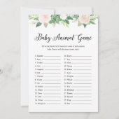 Invitation DEVON Baby Animal Green Baby shower Jeu (Devant)