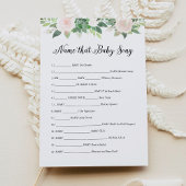 Invitation DEVON Nom That Baby Song Game Card