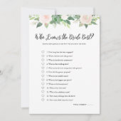 Invitation DEVON Qui Connaît La Mariée Meilleur Jeu De Mariée (Devant)