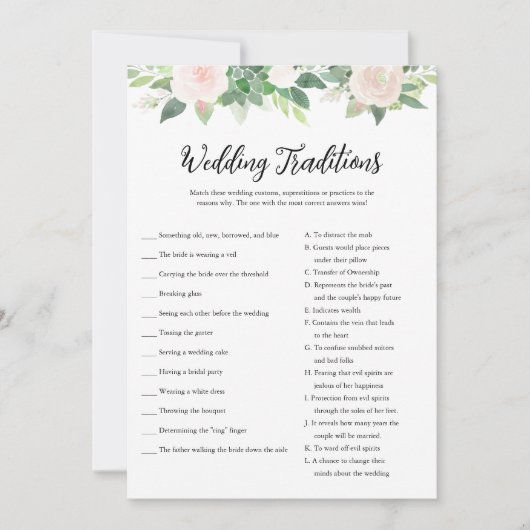 Invitation DeVON Traditions Mariages Fête des mariées Jeu (Devant)