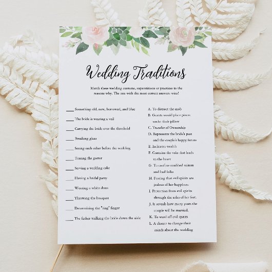 Invitation DeVON Traditions Mariages Fête des mariées Jeu