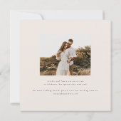 Invitation Devonport Monogram Moderne Aquarelle Palm Mariage (Dos)