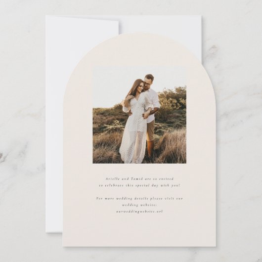 Invitation Devonport Monogram Moderne Aquarelle Palm Mariage (Dos)