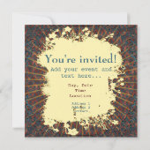 Invitation Dévotion - carte, invitation, saluant (Dos)