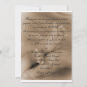 Invitation dévouement de bébé (Dos)