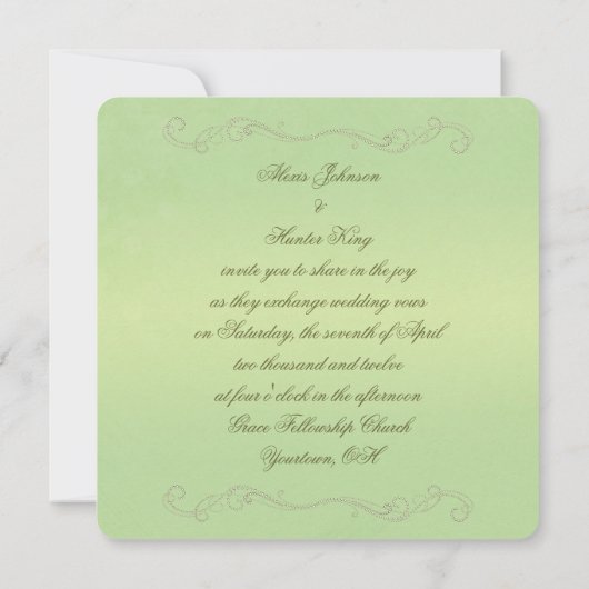 Invitation Dew Drop Mariage (Dos)