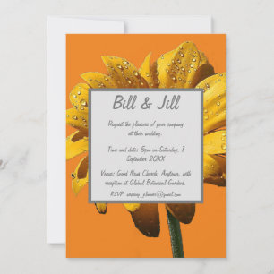 Invitation Dew Drops Daisy Mariage