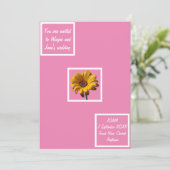 Invitation Dew Drops Daisy Mariage (Debout devant)