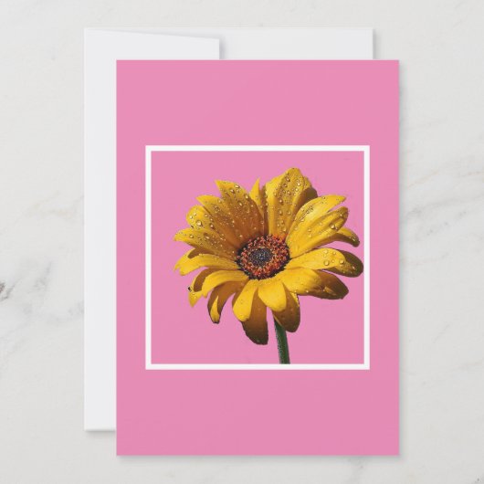 Invitation Dew Drops Daisy Mariage (Dos)