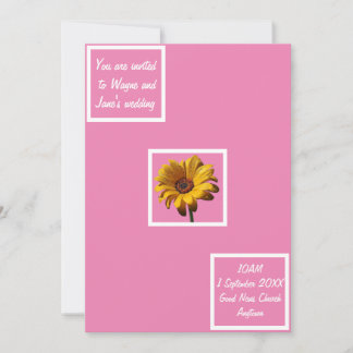 Invitation Dew Drops Daisy Mariage