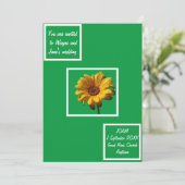 Invitation Dew Drops Daisy Mariage (Debout devant)