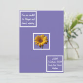 Invitation Dew Drops Daisy Mariage (Debout devant)