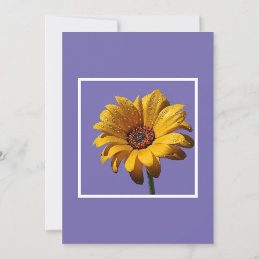 Invitation Dew Drops Daisy Mariage (Dos)