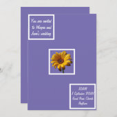 Invitation Dew Drops Daisy Mariage (Devant / Derrière)