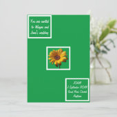 Invitation Dew Drops Daisy Mariage (Debout devant)