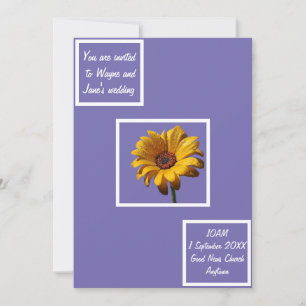Invitation Dew Drops Daisy Mariage