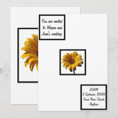 Invitation Dew Drops Daisy Mariage (Devant / Derrière)