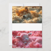 Invitation Dew of Love : Crystal Heart Floral Mariage Invitat (Dos)