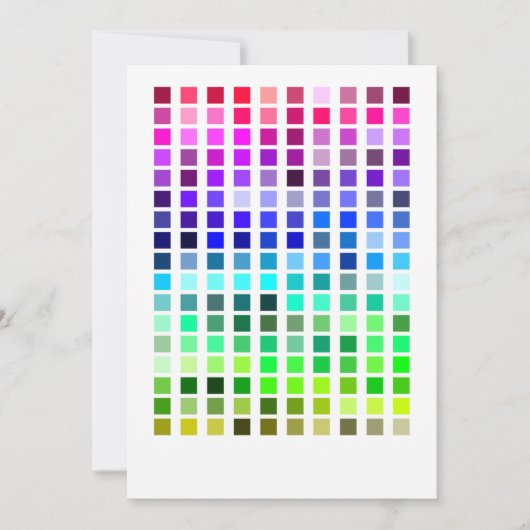 Invitation d'exemple de couleur 1 (Devant)