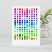 Invitation d'exemple de couleur 1 (Debout devant)