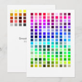 Invitation d'exemple de couleur 1 (Devant / Derrière)